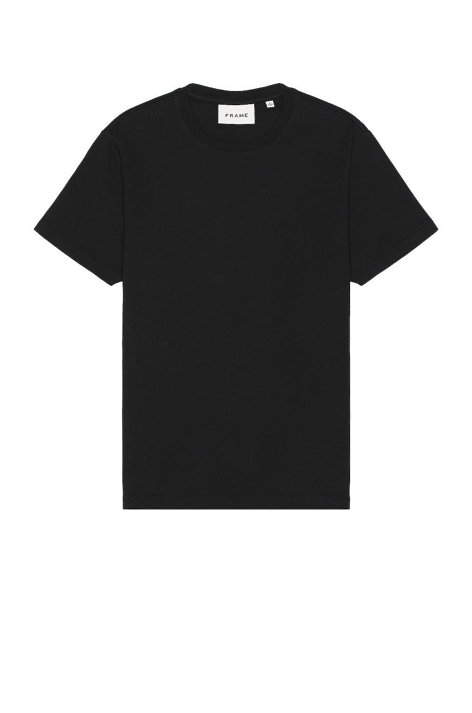 FRAME Duo Fold Tee in Black by FRAME