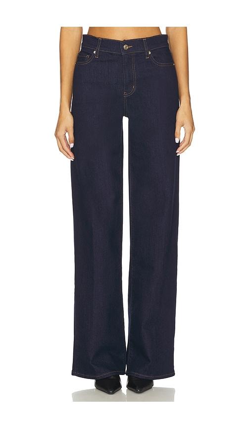 FRAME Le Slim Palazzo Long Jeans in Blue by FRAME