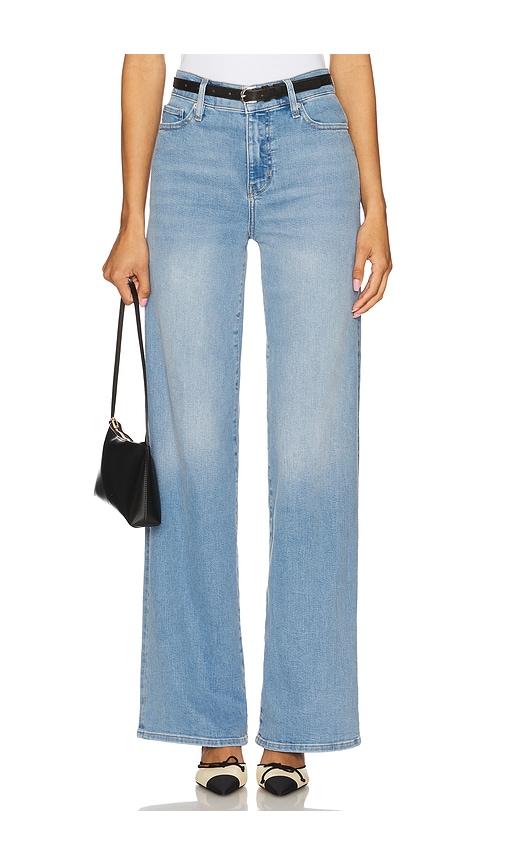 FRAME Le Slim Palazzo Long Jeans in Blue by FRAME
