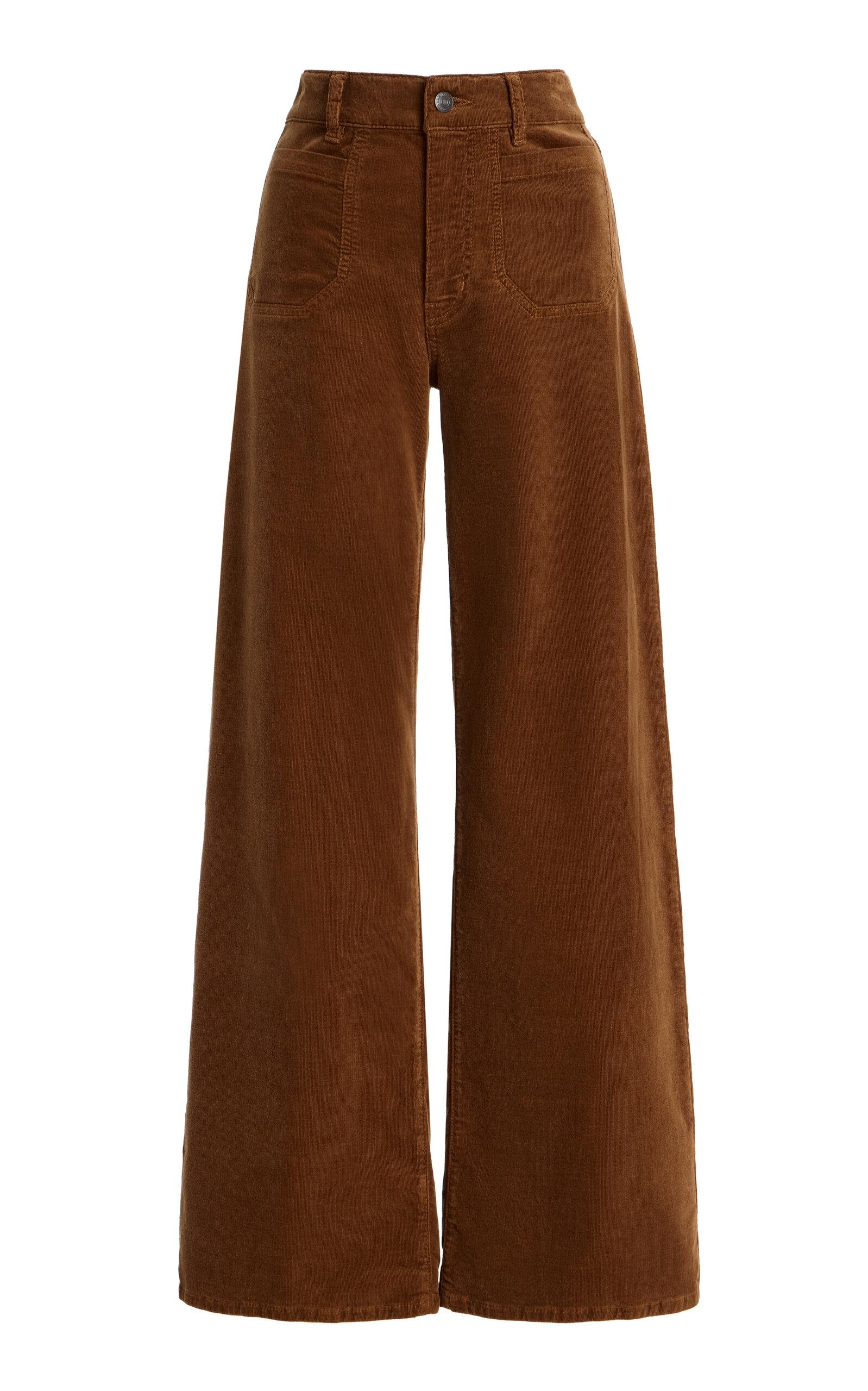 FRAME Le Slim Palazzo Modernist Corduroy Pants - Moda Operandi by FRAME
