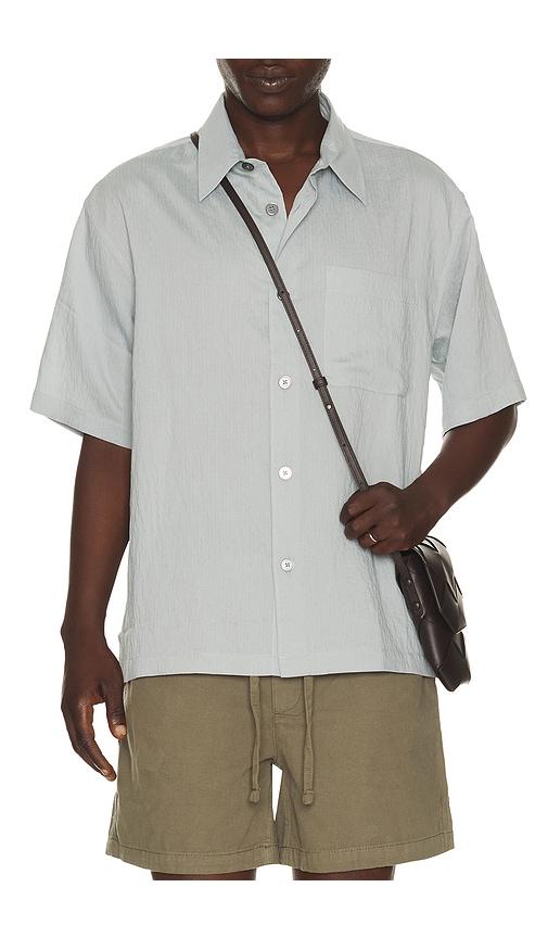 FRAME Light Weight Short Sleeve Shirt in Slate by FRAME