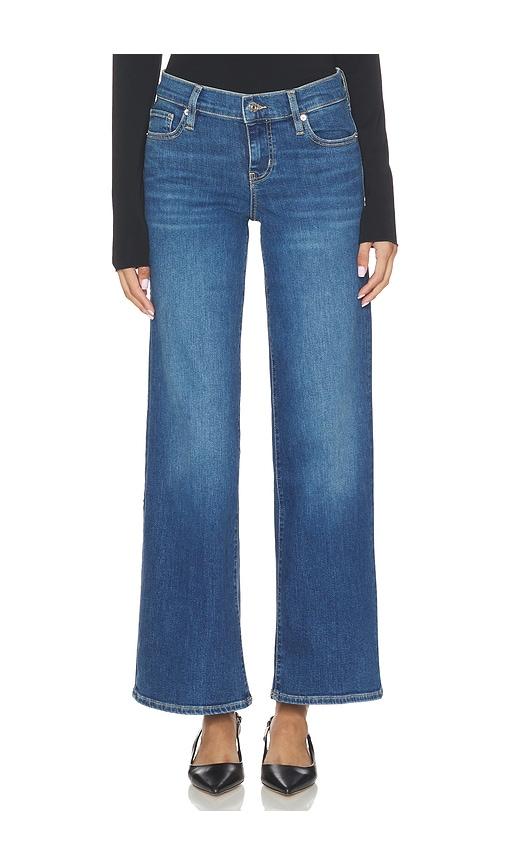 FRAME Low Rise Le Slim Palazzo Jeans in Blue by FRAME
