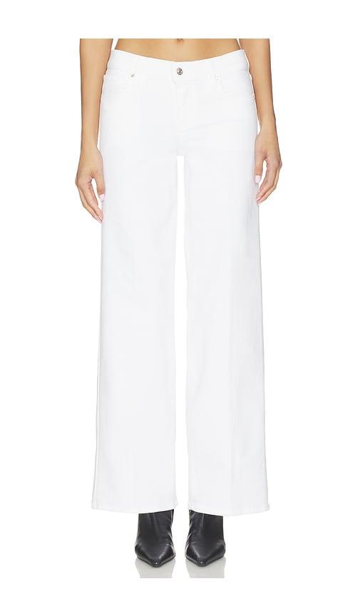 FRAME Low Rise Le Slim Palazzo Jeans in White by FRAME
