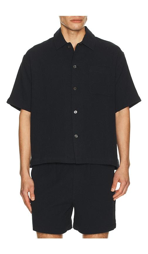 FRAME Open Weave Shirt in Blue by FRAME