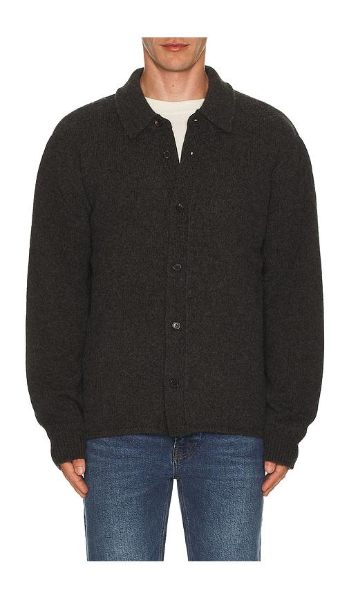 FRAME Shirt Sweater in Black by FRAME