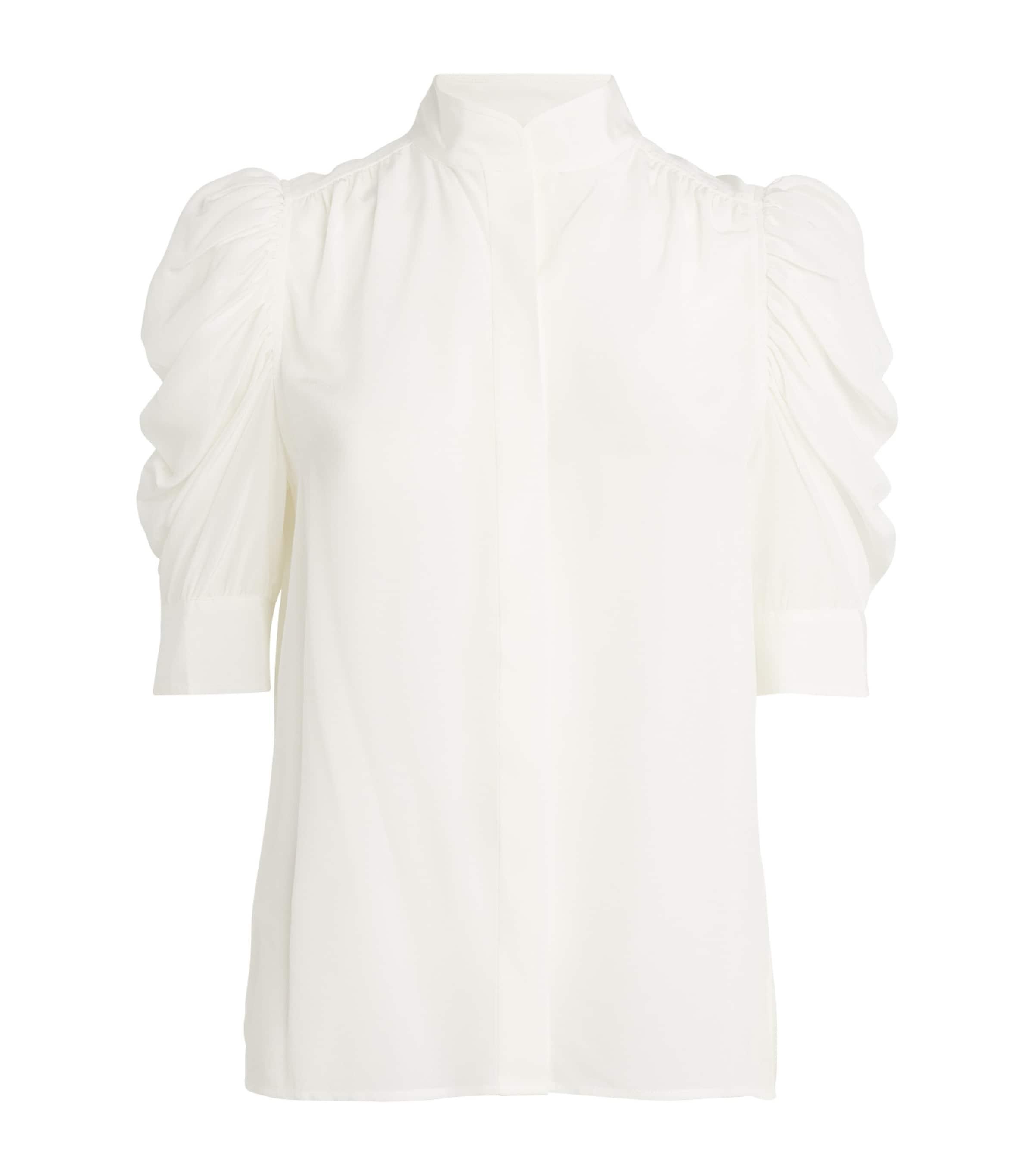 FRAME Silk Gillian Blouse by FRAME