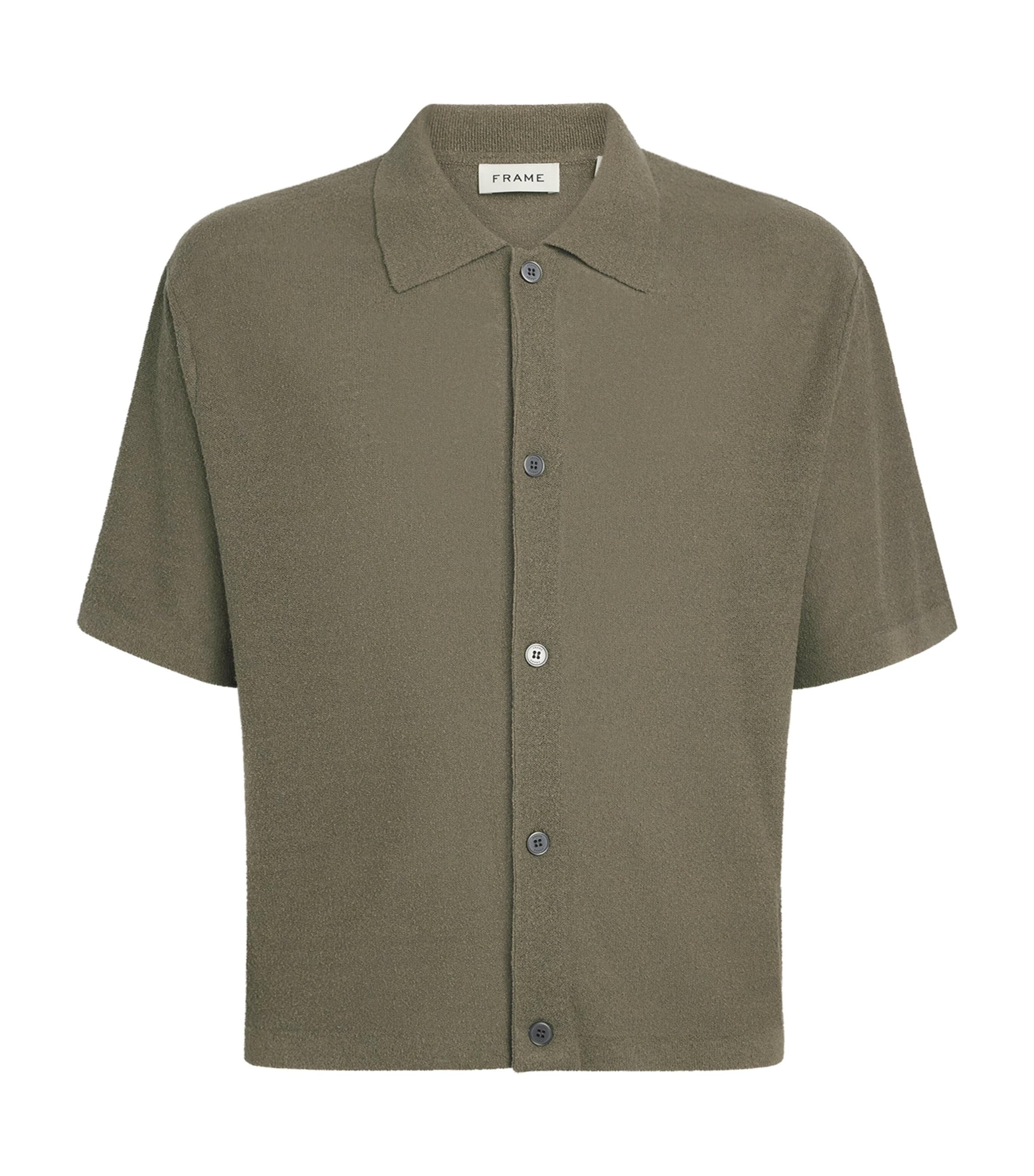 FRAME Silk-Linen-Blend Overshirt by FRAME