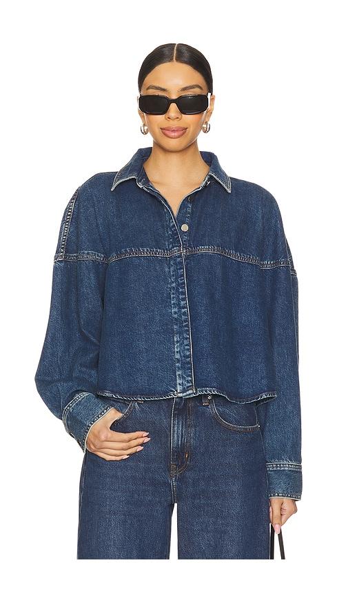 FRAME The Bubble Shirt in Blue by FRAME