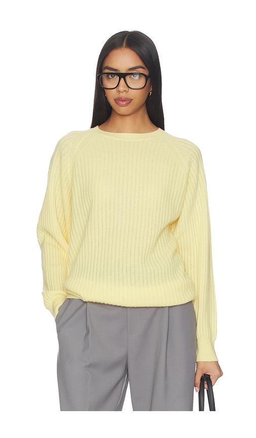 FRAME The Cashmere Sunbeam Sweater in Lemon by FRAME