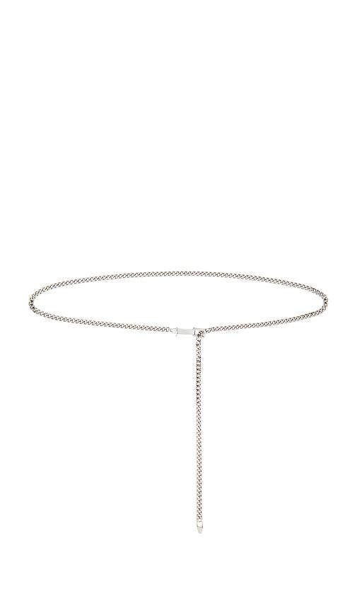 FRAME The Chain Belt in Metallic Silver by FRAME