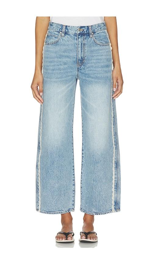 FRAME The Crochet Bow Crop in Blue by FRAME