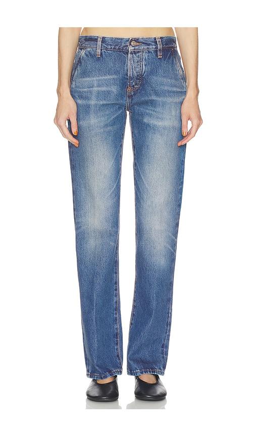 FRAME The Drop Trouser Jeans in Blue by FRAME