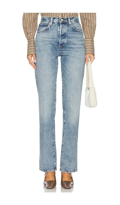 FRAME Vertical Straight Leg Jeans in Blue by FRAME