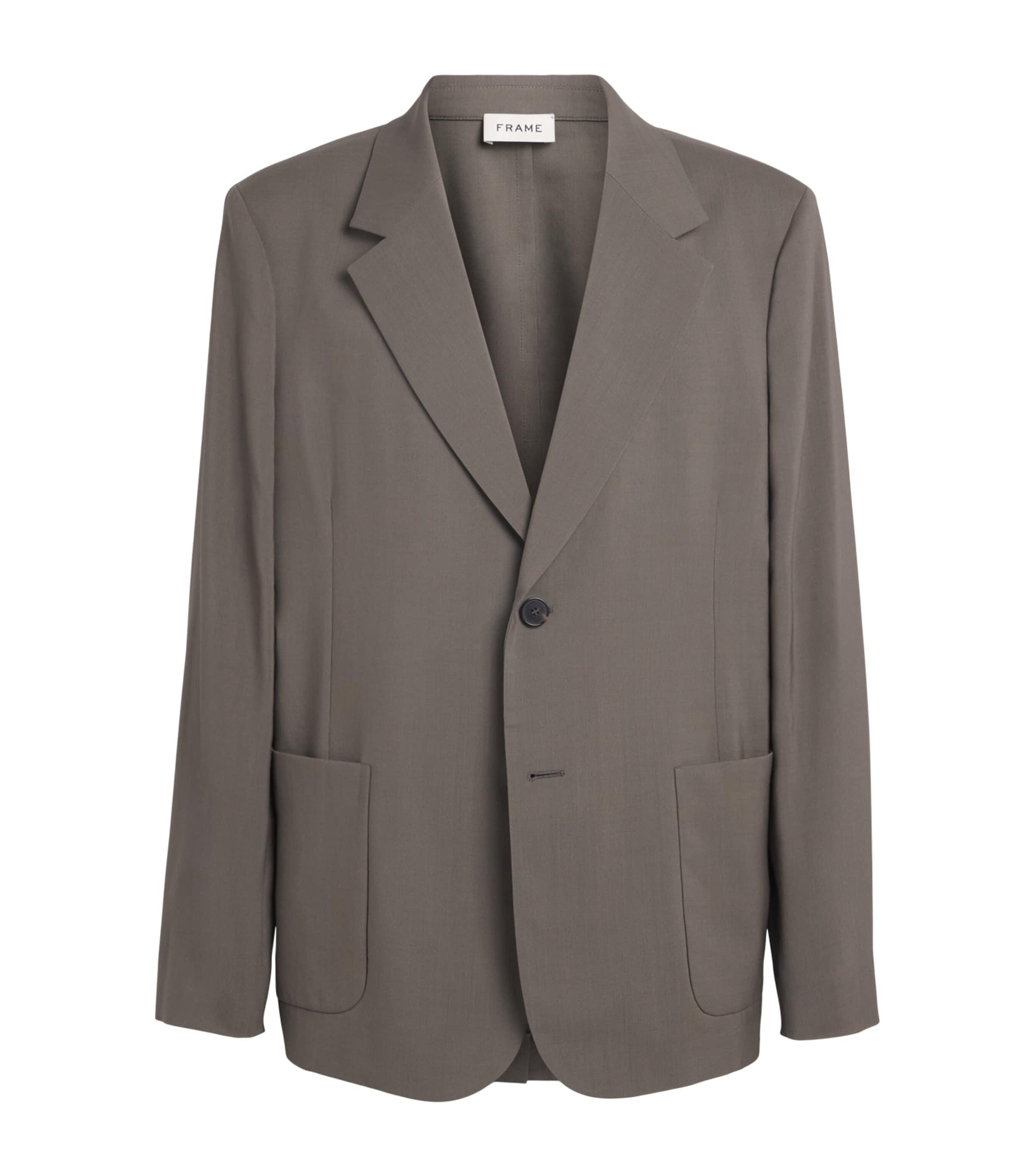 FRAME Virgin Wool Unstructured Blazer by FRAME