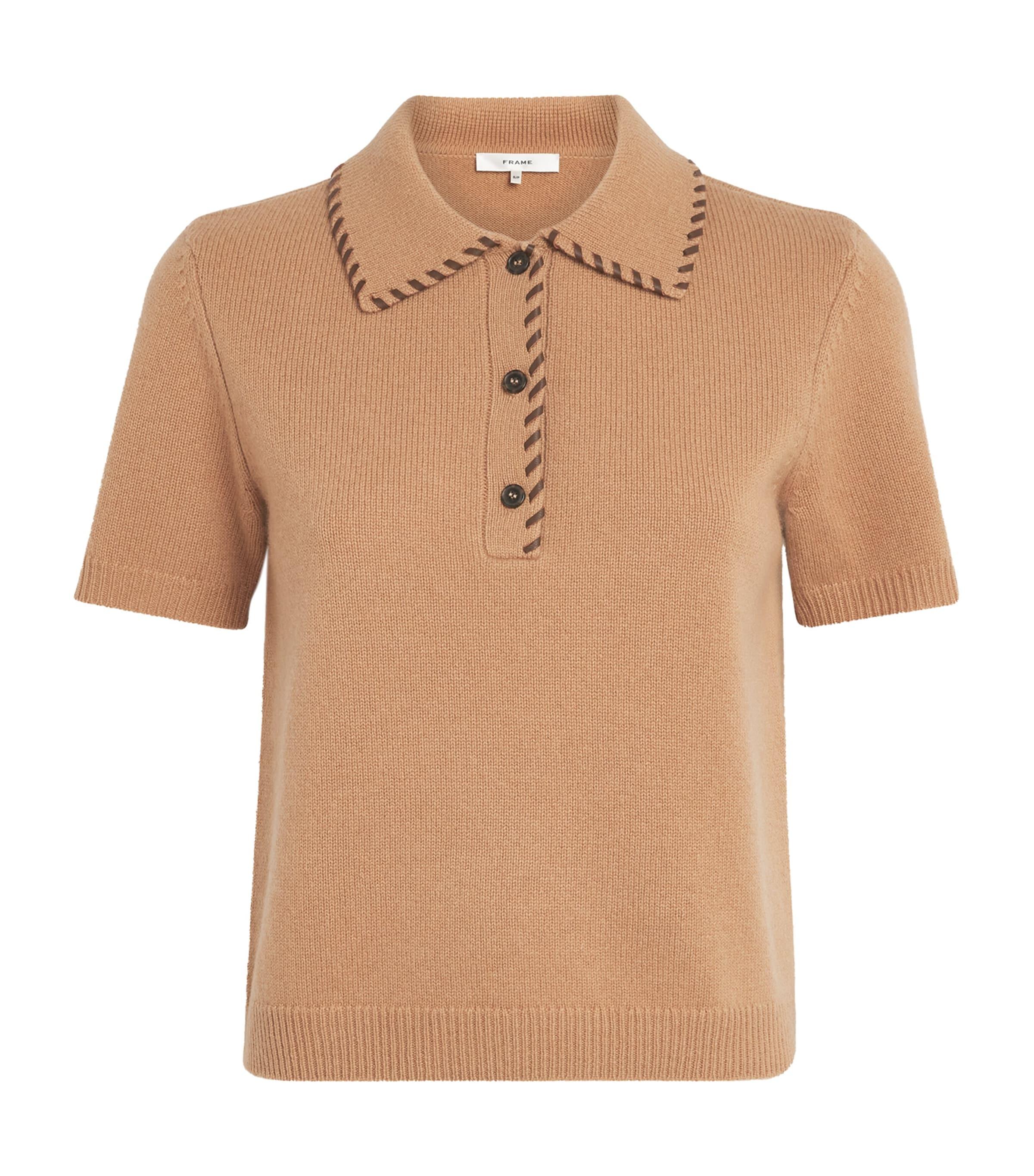 FRAME Wool-Cashmere Polo Sweater by FRAME