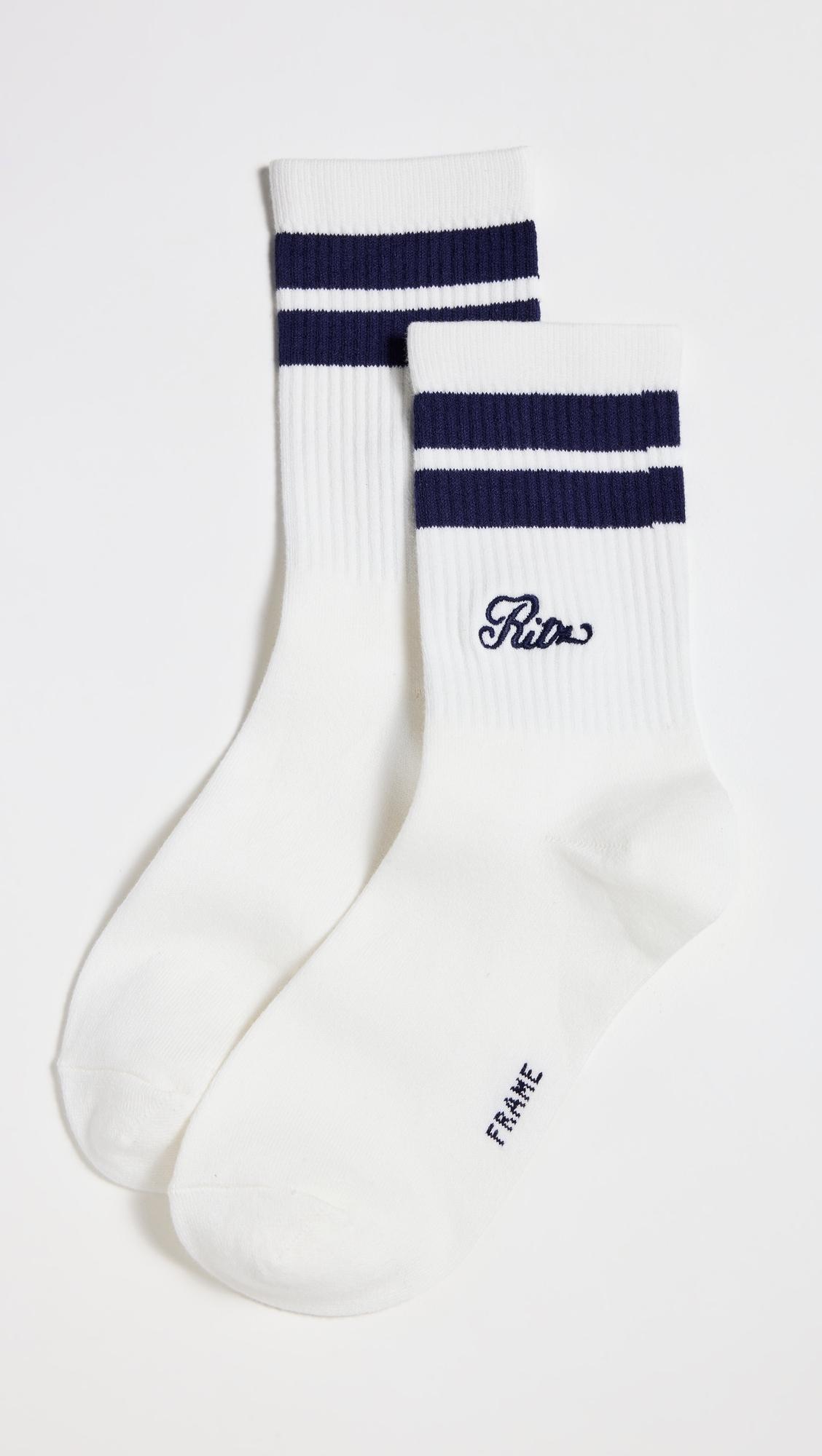FRAME x Ritz Unisex Striped Athletic Socks by FRAME