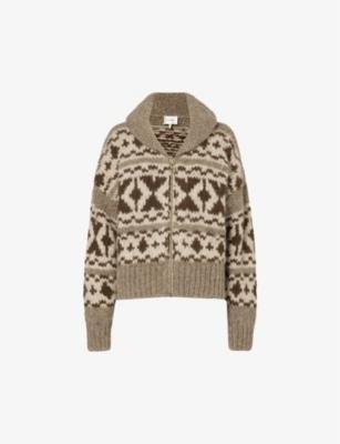 Fairisle graphic-pattern knitted sweatshirt by FRAME
