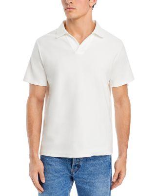 Jacquard Short Sleeve Open Collar Polo Shirt by FRAME