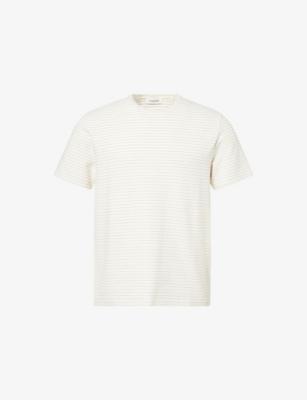 Jacquard Stripe Cotton-Jersey T-Shirt by FRAME