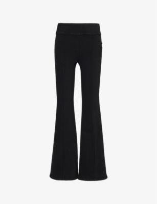 Jetset flare-leg cotton-blend trousers by FRAME