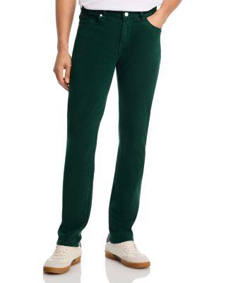L'Homme Slim Brushed Twill Pants in Modern Green by FRAME
