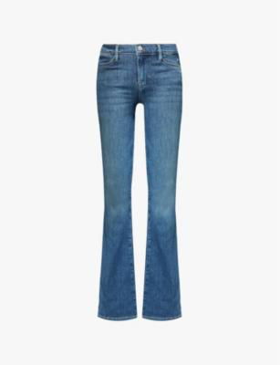 Le High Flare high-rise straight-leg stretch-denim blend jeans by FRAME