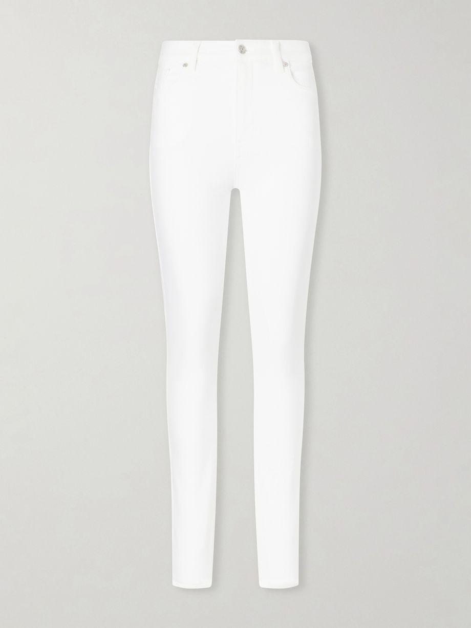 Le High Skinny high-rise skinny-leg cotton-blend jeans by FRAME