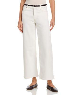 Le Pixie High Rise Ankle Slim Palazzo Jeans in Au Natural by FRAME