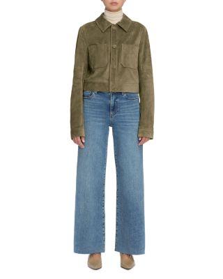 Le Pixie High Rise Slim Palazzo Jeans in Flip Raw After by FRAME