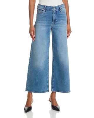 Le Pixie Slim Palazzo Jeans in Gossamer by FRAME