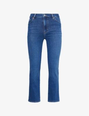 Le Sleek Five-Pockets Straight-Leg High-Rise Stretch-Denim Blend Jeans by FRAME Le Sleek Five-Pockets Straight-Leg High-Rise Stretch-Denim Blend Jeans by FRAME