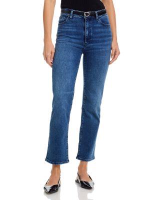 Le Sleek Straight High Rise Jeans in Ease by FRAME