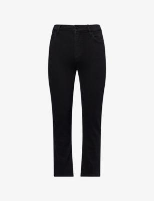 Le Sleek Straight-Leg High-Rise Stretch-Denim Blend Jeans by FRAME