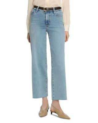 Le Slim High Rise Ankle Crop Palazzo Jeans in Spring Raw After by FRAME