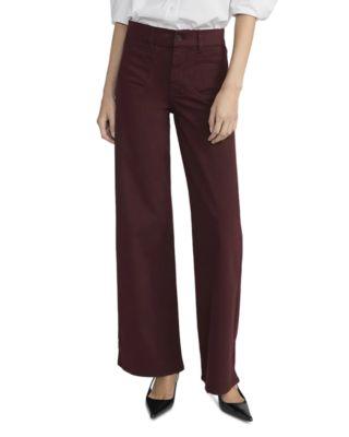 Le Slim High Rise Palazzo Jeans in Cabernet by FRAME