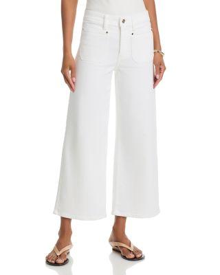 Le Slim Palazzo Crop Harbor Jeans in Au Natural by FRAME