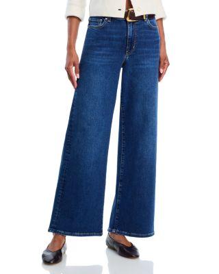 Le Slim Palazzo High Rise Jeans in Rinse by FRAME