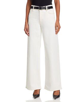Le Slim Palazzo High Rise Wide Leg Jeans in Au Natural by FRAME
