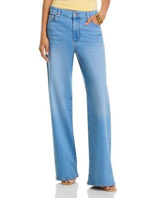 Le Slim Palazzo Long High Rise Jeans in Honeymoon by FRAME