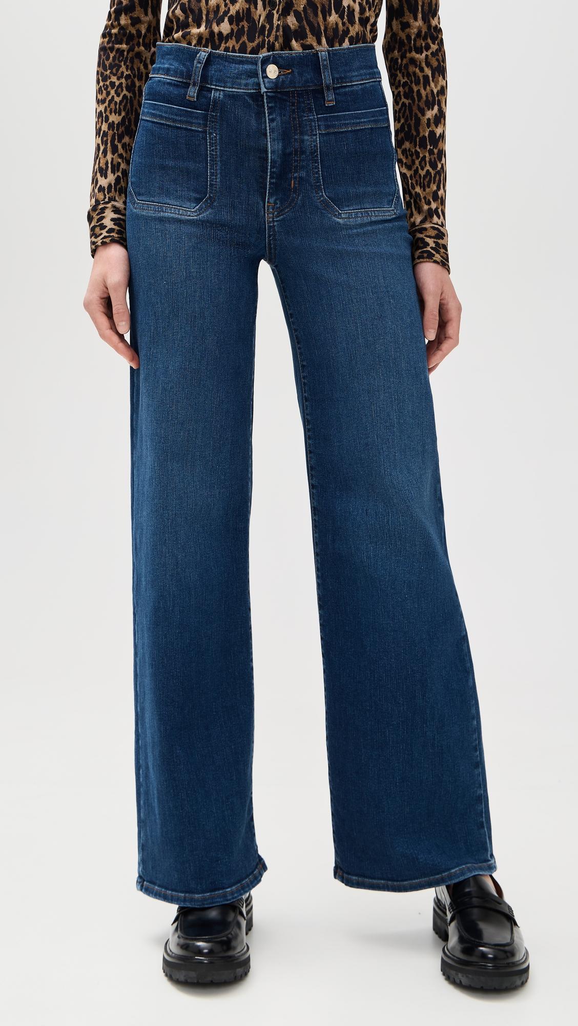 Le Slim Palazzo Modernist Pocket Jeans by FRAME
