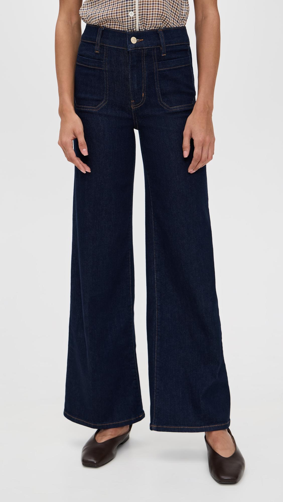 Le Slim Palazzo Modernist Pocket Jeans by FRAME