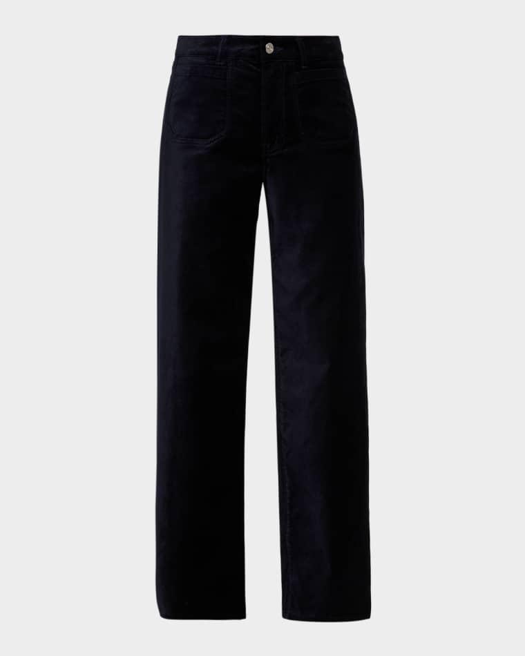Le Slim Palazzo Velvet Jeans by FRAME