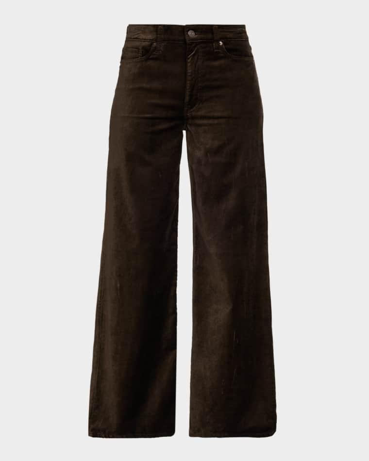 Le Slim Palazzo Velvet Jeans by FRAME