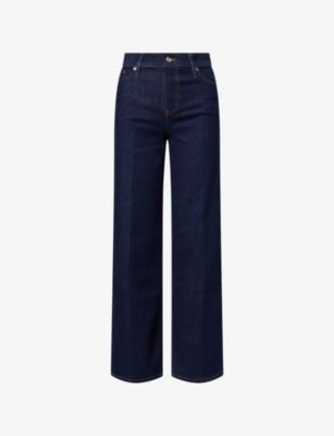 Le Slim Palazzo Wide-Leg Stretch-Denim Blend Jeans by FRAME