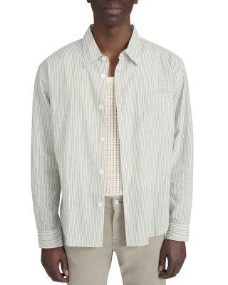 Linen Blend Striped Shirt by FRAME