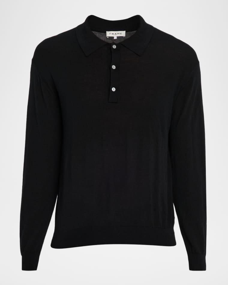 Men's Superfine Wool and Cashmere Polo Sweater by FRAME