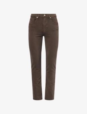Modern Straight-Leg Stretch-Woven Jeans by FRAME