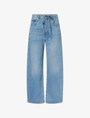 Off Duty Drawstring Bow Denim Jeans by FRAME