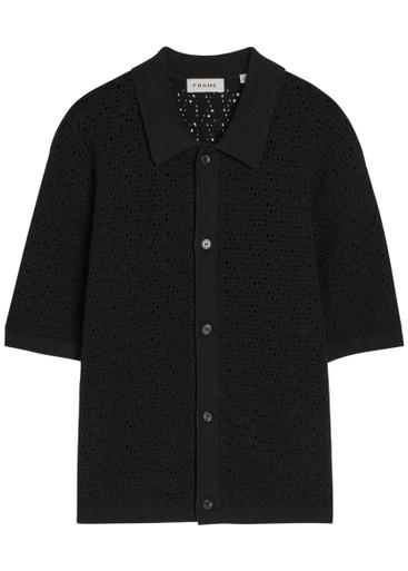 Open-knit cotton-blend shirt by FRAME