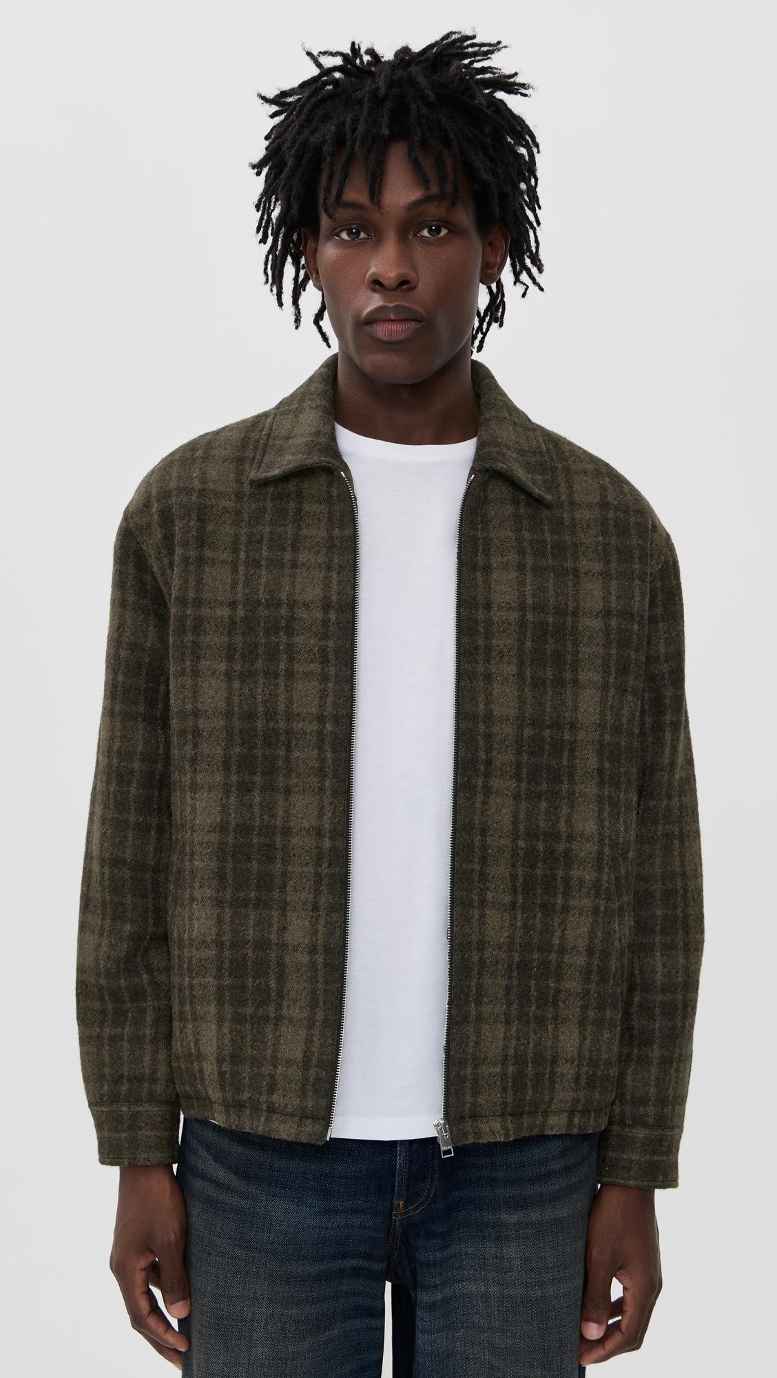 Padded Tweed Zip Jacket by FRAME